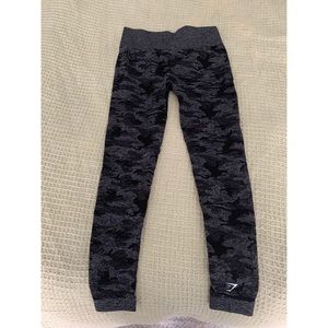 Gymshark Camo Seamless Leggings - Black